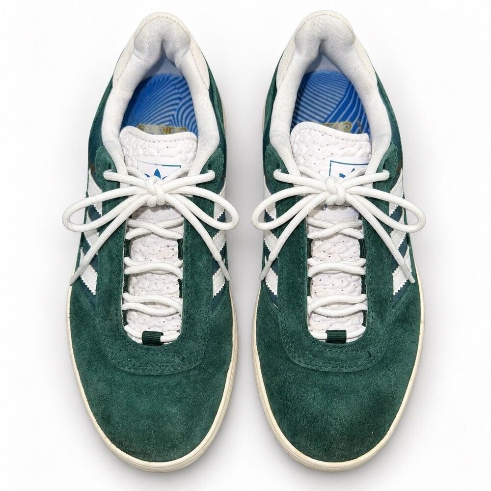 Adidas Puig GY6933 Collegiate Green Suede Skate Shoes Men 5.5 Women 6.5